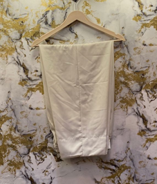 3 Piece - Pure Embroidered Bamber Chiffon PEARL - Gold Suit AN-0019