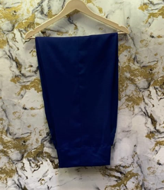 3 Piece - Pure Embroidered Bamber Chiffon ROYAL - Blue Suit AN-0016