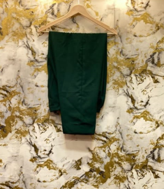 3 Piece - Pure Embroidered Bamber Chiffon BOTTLE - GREEN Suit AN-0022