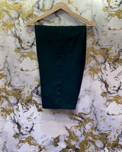 3 Piece - Pure Embroidered Bamber Chiffon BOTTLE - Green Suit AN-0008