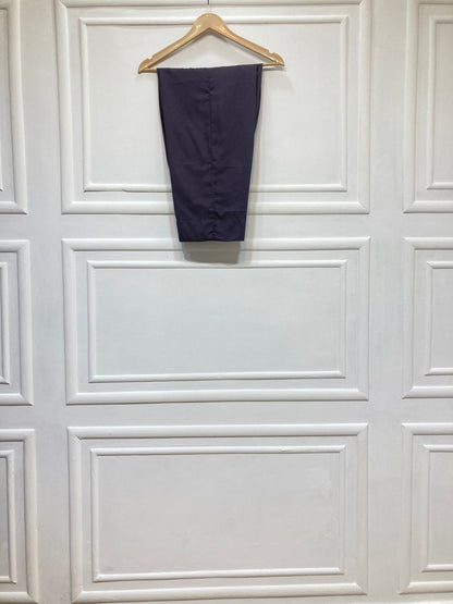 3 Piece - Pure Embroidered Bamber Chiffon Galaxy - GRAY Suit AN-0053