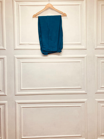 3 Piece - Pure Embroidered Bamber Chiffon DEEP - Purple Suit AN-0054