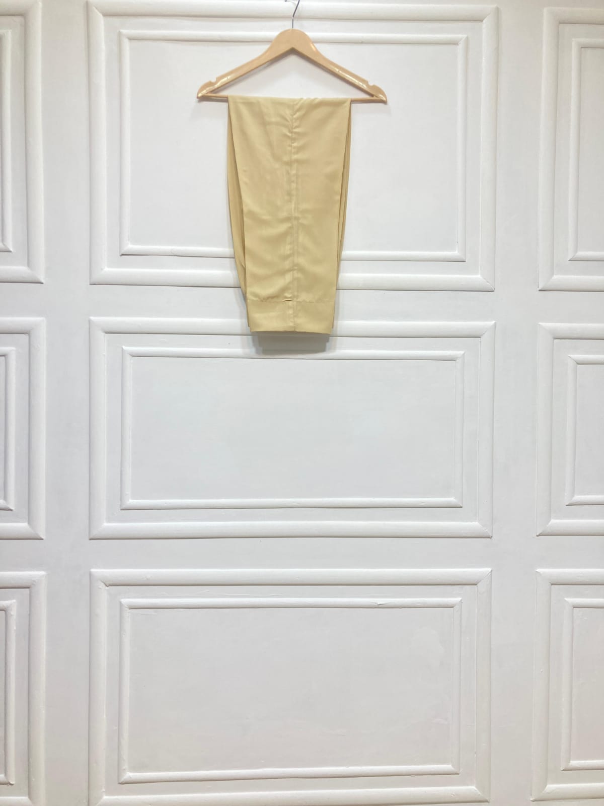 3 Piece - Pure Embroidered Bamber Chiffon MATTE - GOLD Suit AN-0058